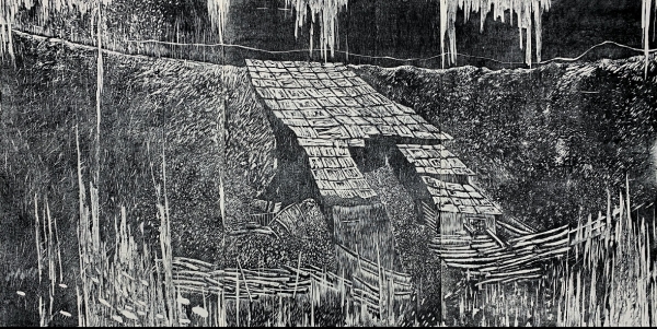 Memory_1988Woodcut on washiA.P. 91X180cm 2025.